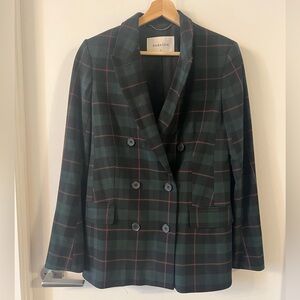 Aritzia Babaton Samuel Plaid Blazer, Size Small